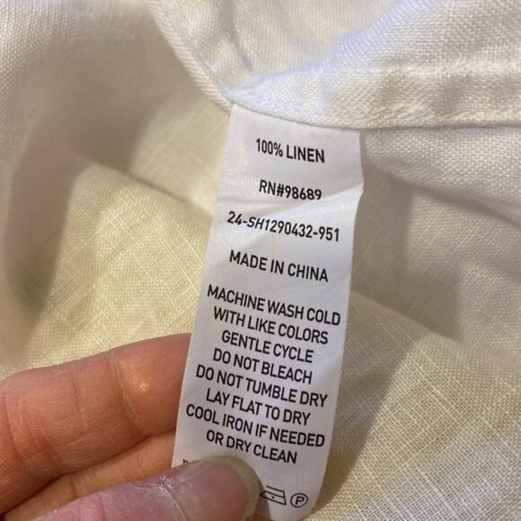 Todd Snyder Navot Miller 100% Linen S/S button up shirt Sz XL. - Picture 6 of 6